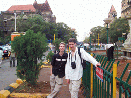 Tim and Rick at the Flora Fountain, at Martyr`s Square