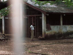 Man at house in Victoria Gardens