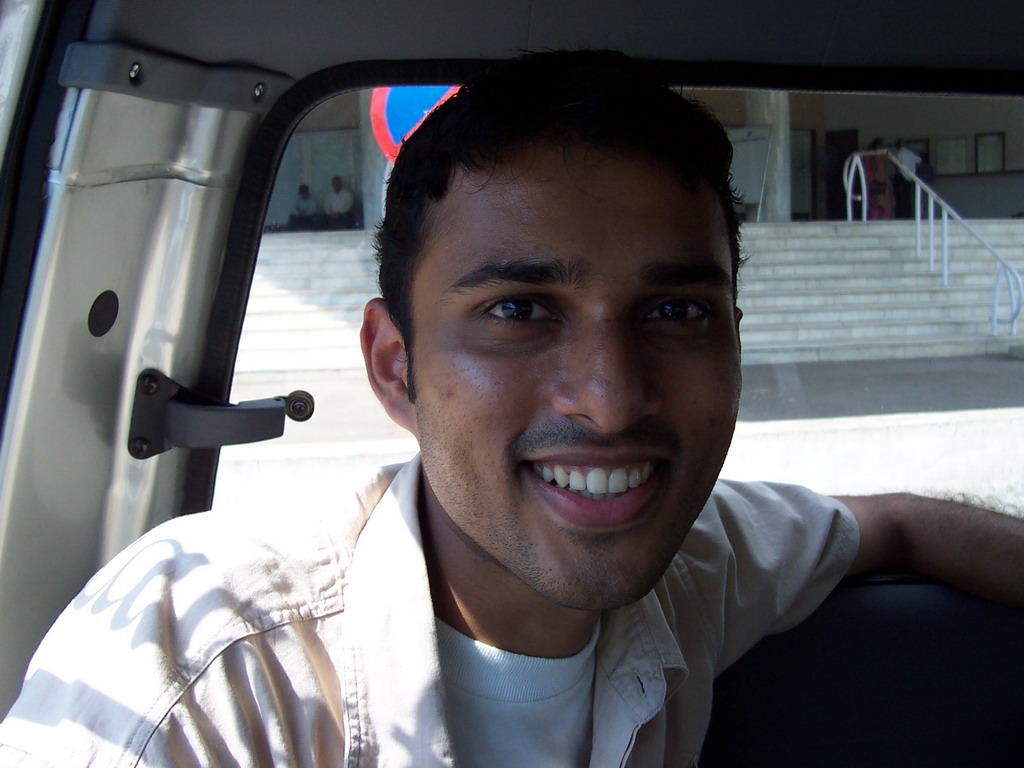 Chandan in the car to the Haji Ali Dargah mosque