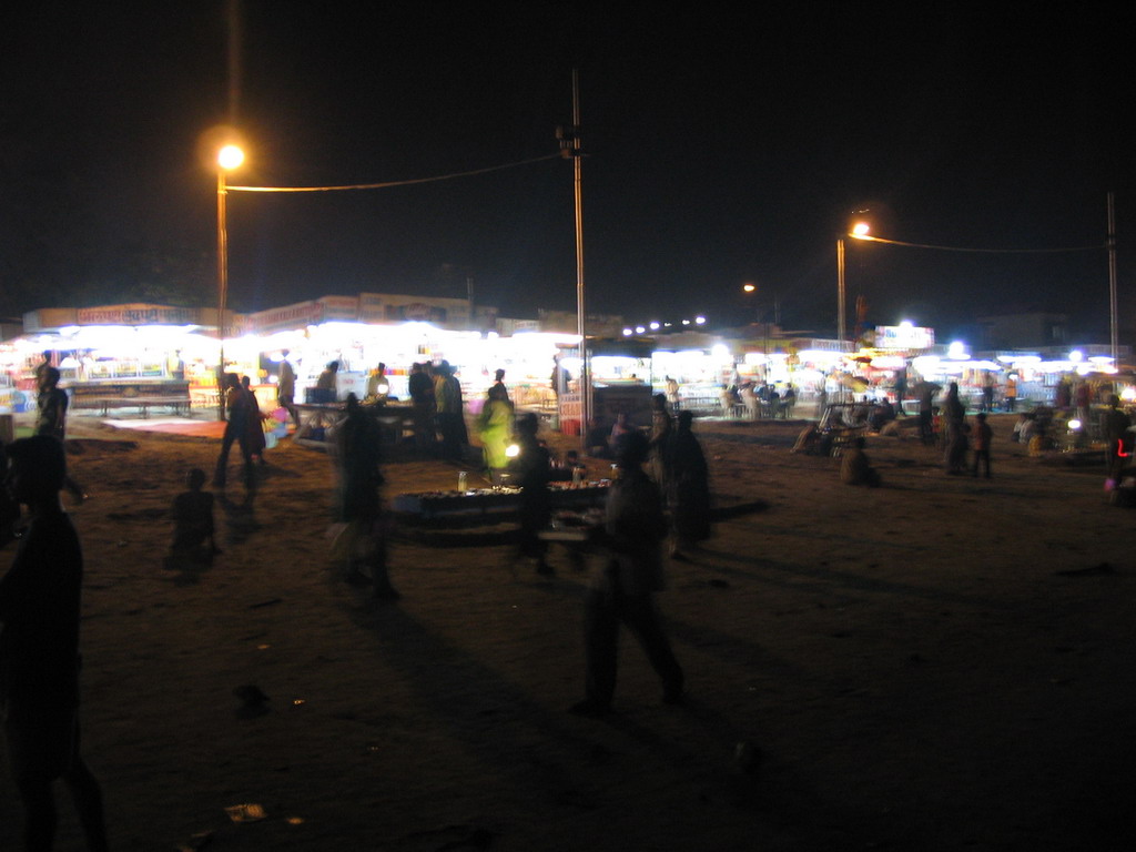 Chowpatty Beach, by night