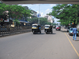 Rickshaws on a central street