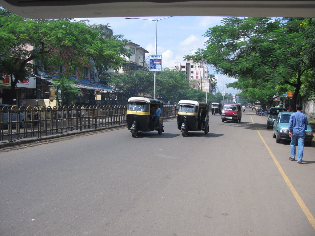 Rickshaws on a central street