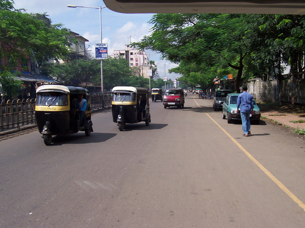 Rickshaws on a central street