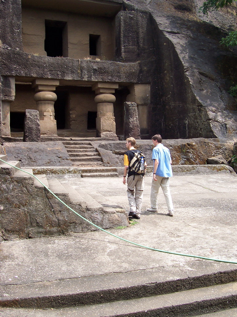 Tim and Rick at the Kanheri Caves