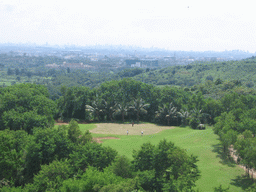 View on the city from a golf course near Mumbai