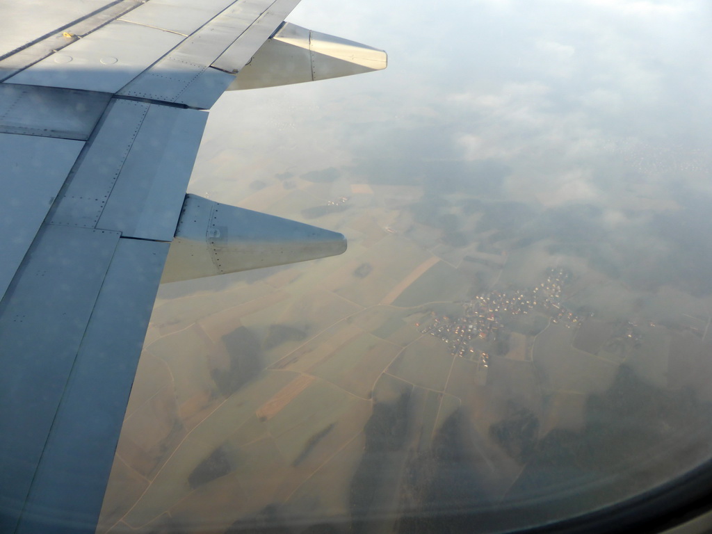 Village near Munich, viewed from the airplane from Eindhoven