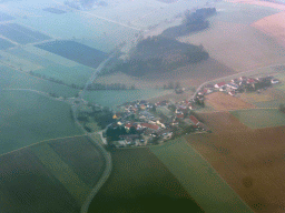 Village near Munich, viewed from the airplane from Eindhoven