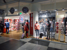 Fanshop of FC Bayern Munich at the Arrivals Hall of Munich Airport