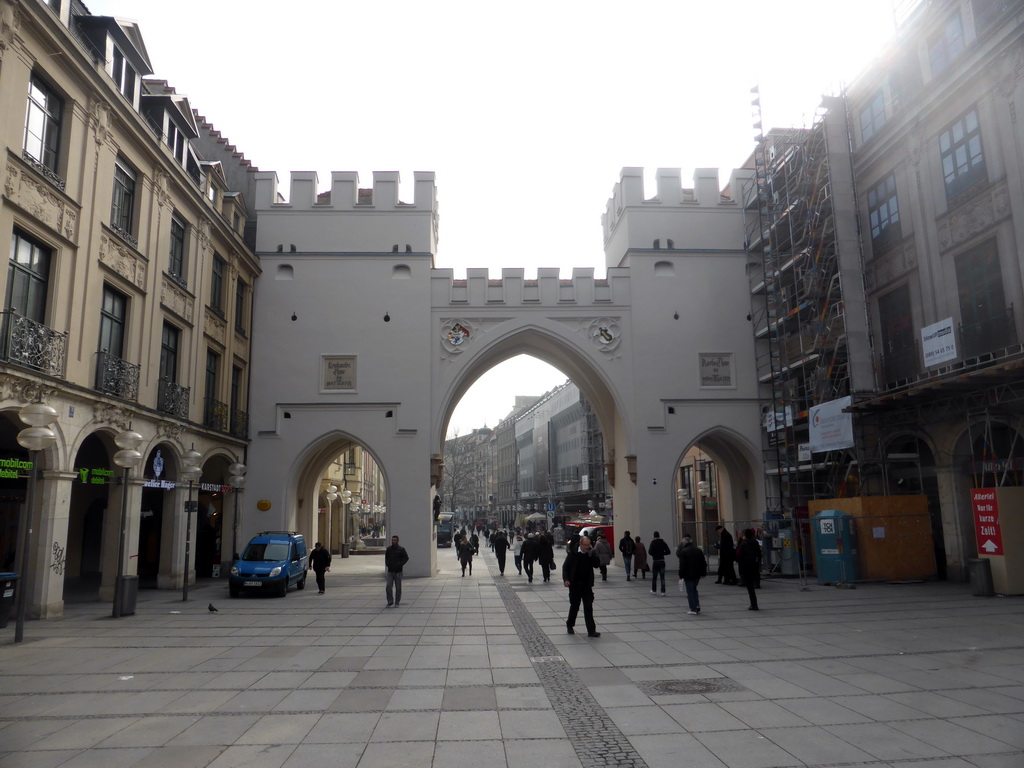 The east side of the Karlstor gate, viewed from Karlsplatz square