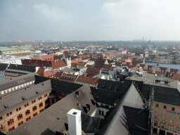 East side of the city, viewed from the tower of the Neues Rathaus building