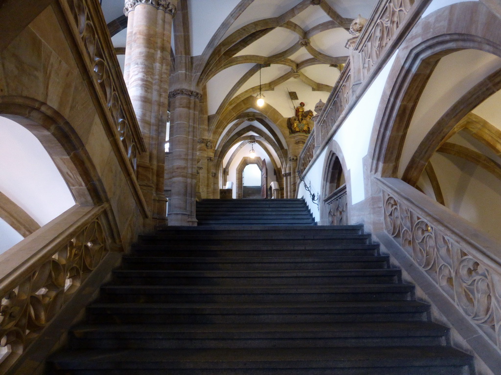 Staircase at the Neues Rathaus building
