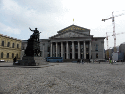 The Max-Joseph-Platz square with the Memorial to King Maximilian I Joseph of Bavaria and the Bavarian State Theater