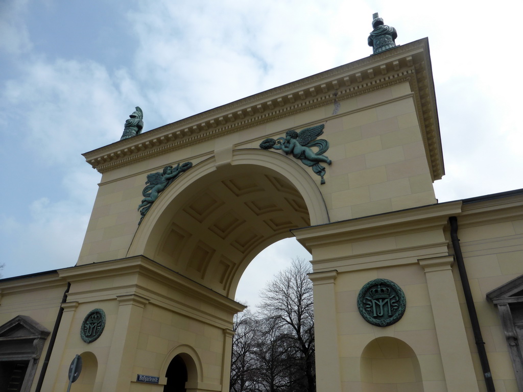 Gate from the Odeonsplatz square to the Hofgarten garden