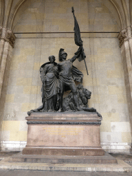 Statue commemorating the Franco-Prussian war, in the Feldherrnhalle loggia at the Odeonsplatz square