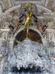 Center part of the grotto fountain of the Grottenhof courtyard of the Munich Residenz palace