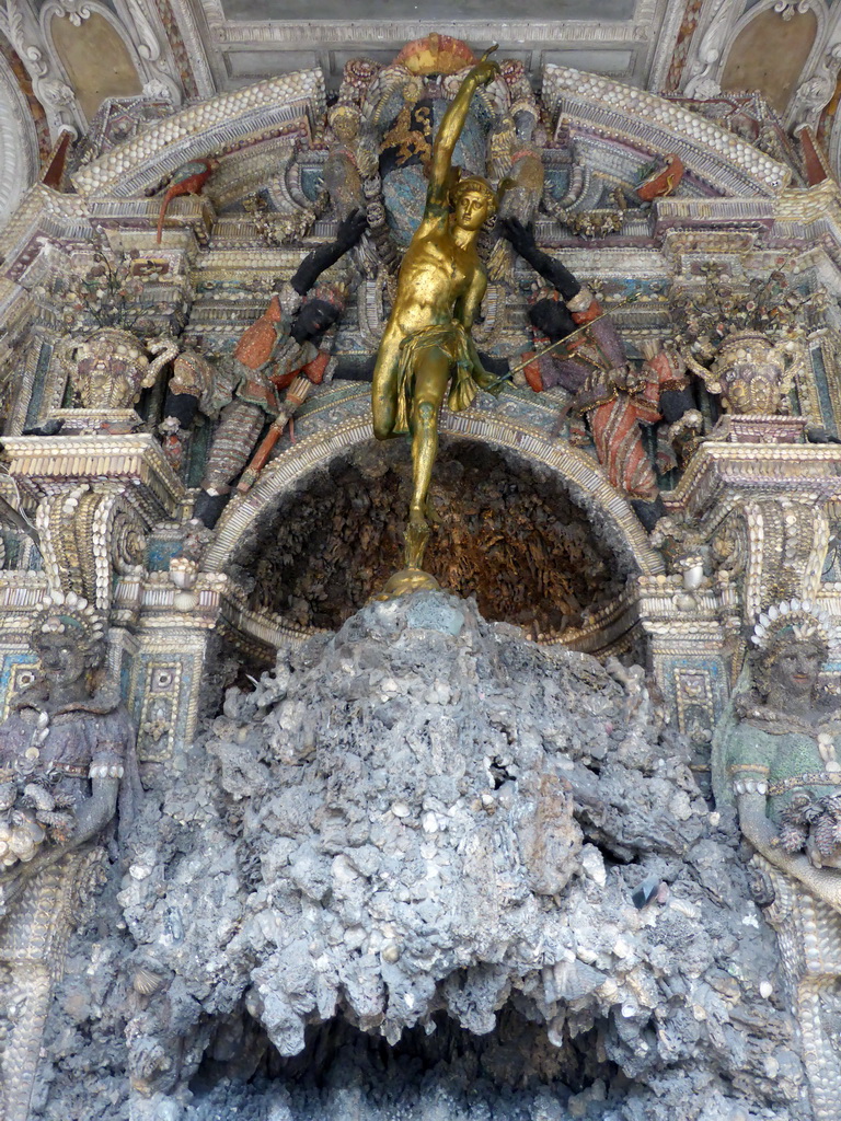 Center part of the grotto fountain of the Grottenhof courtyard of the Munich Residenz palace