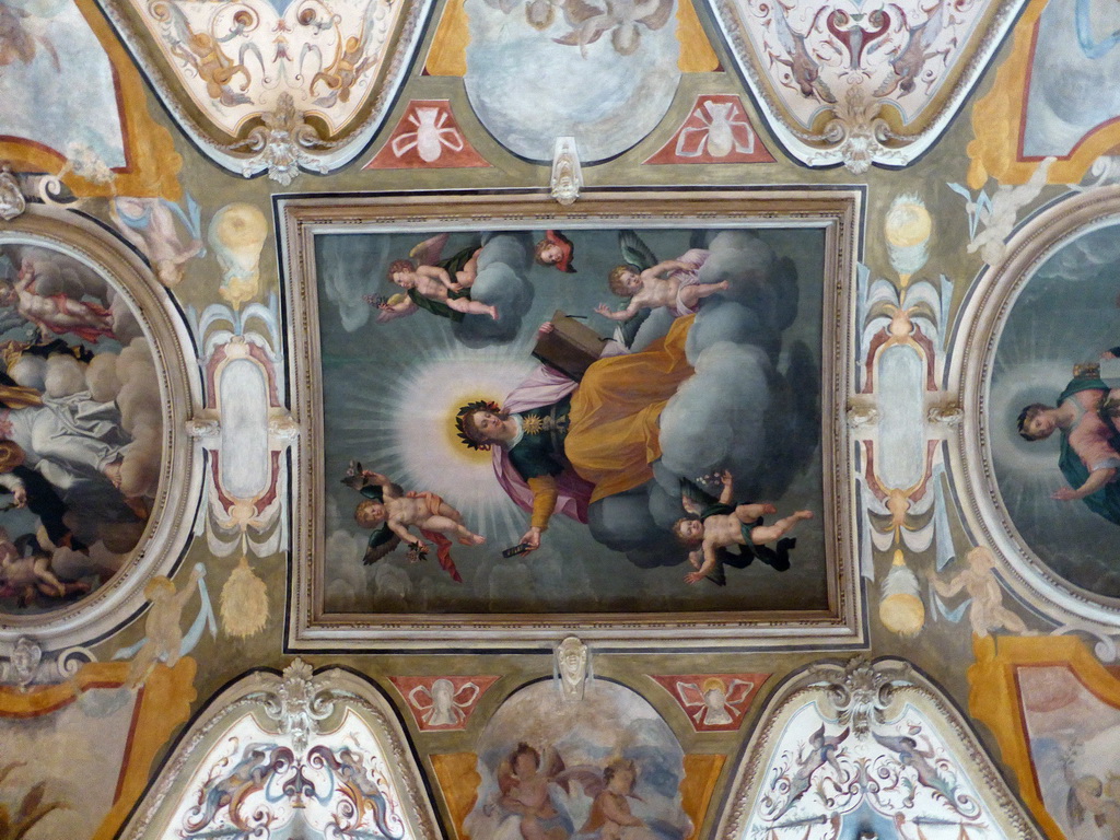 Frescoes at the ceiling of the Antiquarium hall at the Lower Floor of the Munich Residenz palace