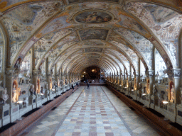 The Antiquarium hall at the Lower Floor of the Munich Residenz palace, viewed from the staircase at the back