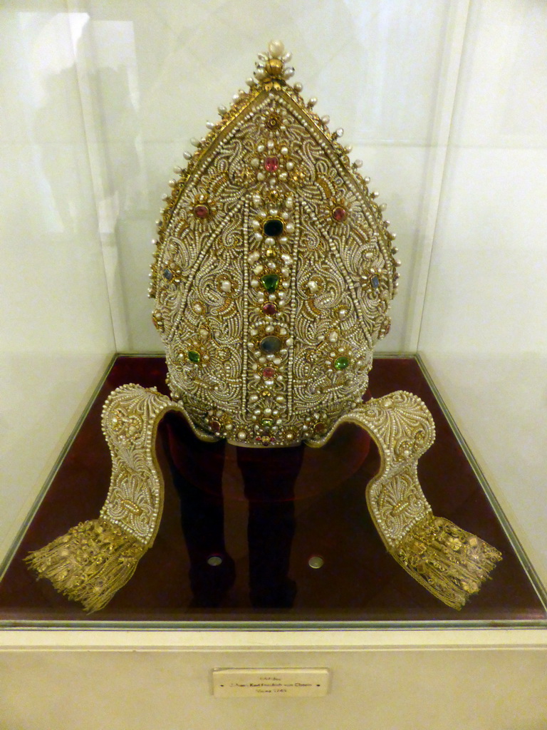 Mitre at the Sacred Vestments Rooms at the Lower Floor of the Munich Residenz palace