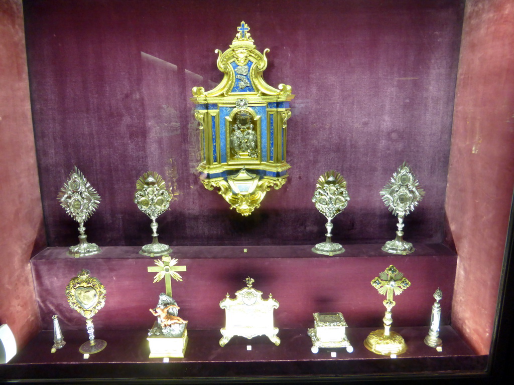 Reliquaries at the Reliquaries Chamber at the Upper Floor of the Munich Residenz palace