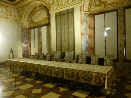 Table and chairs at the Stone Rooms at the Upper Floor of the Munich Residenz palace