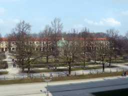 The Hofgarten garden with the Dianatempel pavilion, viewed from the Upper Floor of the Munich Residenz palace