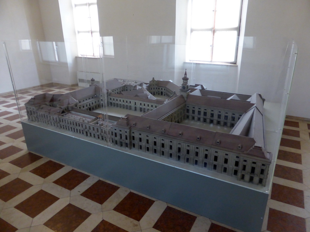 Scale model of the Munich Residenz palace, at the Charlotte Corridor at the Upper Floor of the Munich Residenz palace