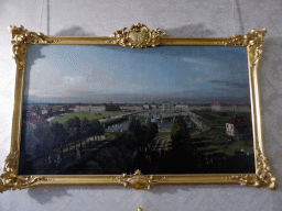 Painting of the Nymphenburg Palace, in the Elector`s Second Antechamber at the Electoral Chambers at the Upper Floor of the Munich Residenz palace