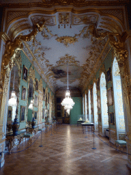 The Green Gallery at the Rich Rooms at the Upper Floor of the Munich Residenz palace