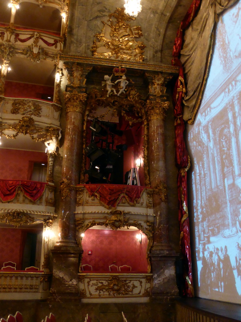 Loge at the left side of the Cuvilliés Theatre