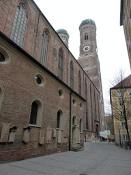 North side of the Frauenkirche church at the Frauenplatz square