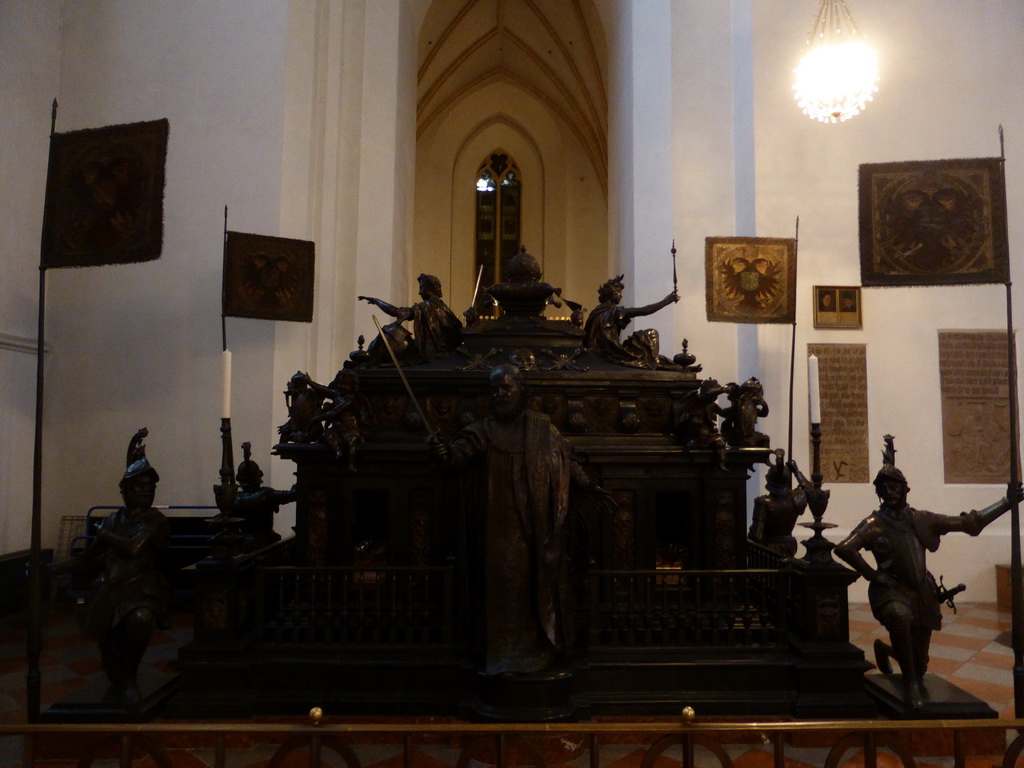 The Cenotaph of Emperor Louis IV by Hans Krumpper, near the entrance of the Frauenkirche church