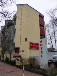 Front of the Central Hotel Apart München at the Josephsburgstraße street