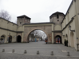 Back side of the Sendlinger Tor gate at the Sendlinger Tor Platz square