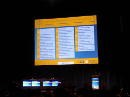 Slide with information on poster presentations from poster session 8 at the Stockholm room of the EAU16 conference at Hall B2 of the International Congress Center Munich