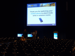 Interior of the Vienna room of the EAU16 conference at Hall B2 of the International Congress Center Munich