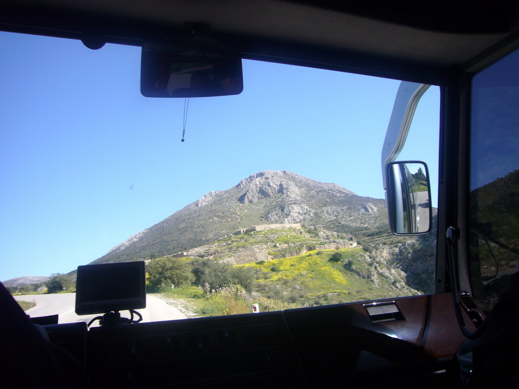 The Acropolis of Mycenae, from tour bus
