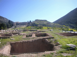 Grave circle B and the Acropolis of Mycenae