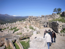 The Lion Gate, from inside the Acropolis of Mycenae