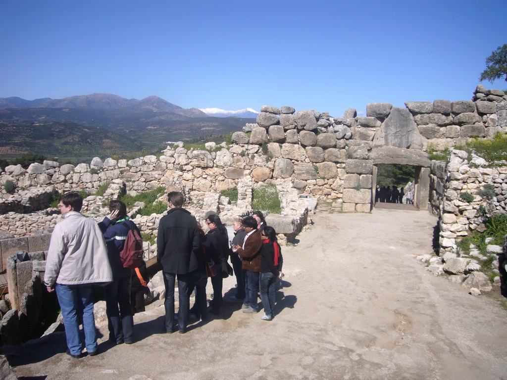 The Lion Gate, from inside the Acropolis of Mycenae