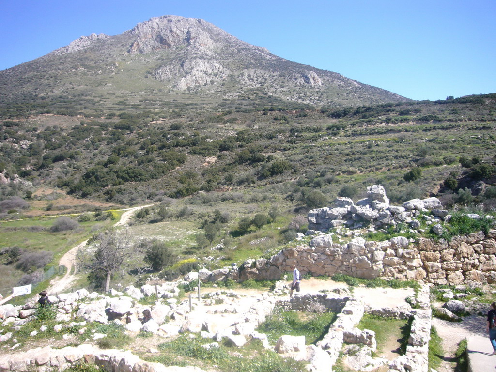 Back side of the Acropolis of Mycenae, and surroundings