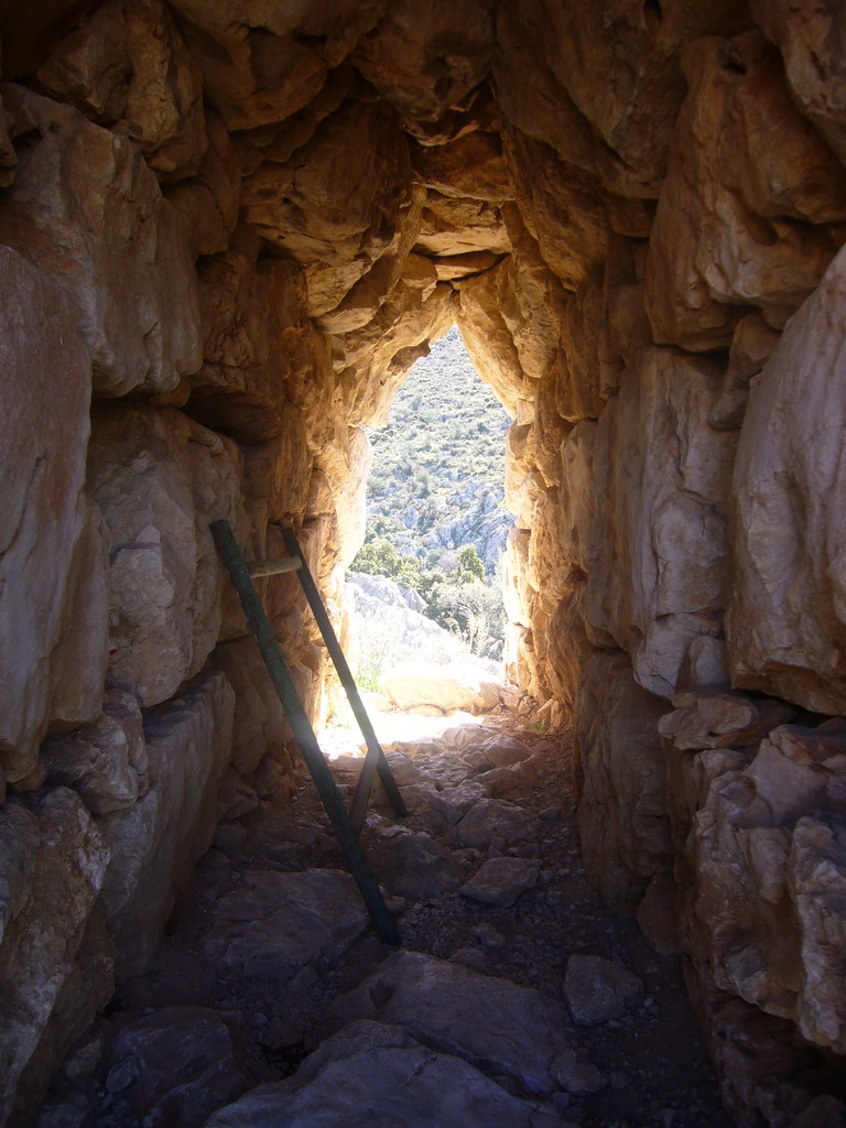 View through gate in the Northeast Extension of the Acropolis of Mycenae