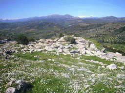 Front side of the Acropolis of Mycenae