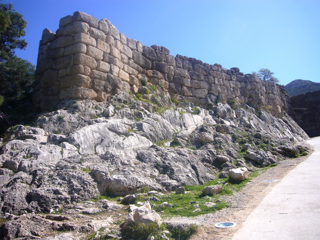 Entrance road to the Acropolis of Mycenae