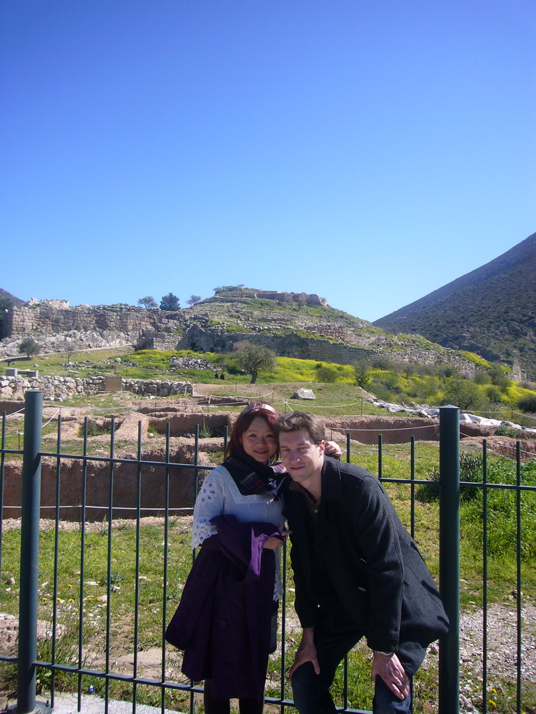 Tim and Miaomiao at Grave Circle B and the Acropolis of Mycenae
