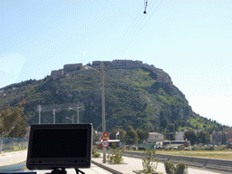 The Palamidi fortress, from tour bus