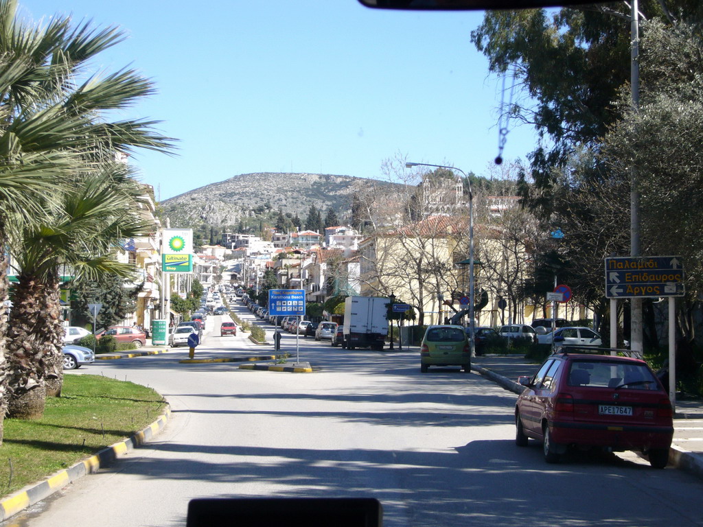 Center of Nafplion, from tour bus