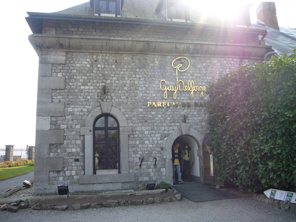Front of the Parfumerie-Atelier Guy Delforge at the Citadel of Namur