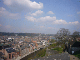 Viewing point at the north side of the Citadel of Namur, with a view on the east side of the city