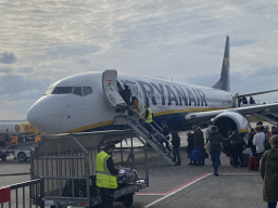 Our Ryanair airplane at Eindhoven Airport